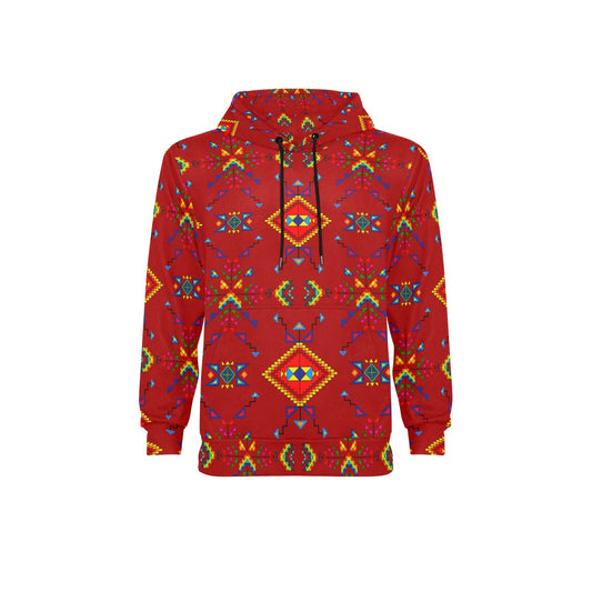 Buffalo Jump Red Fleece Hoodie