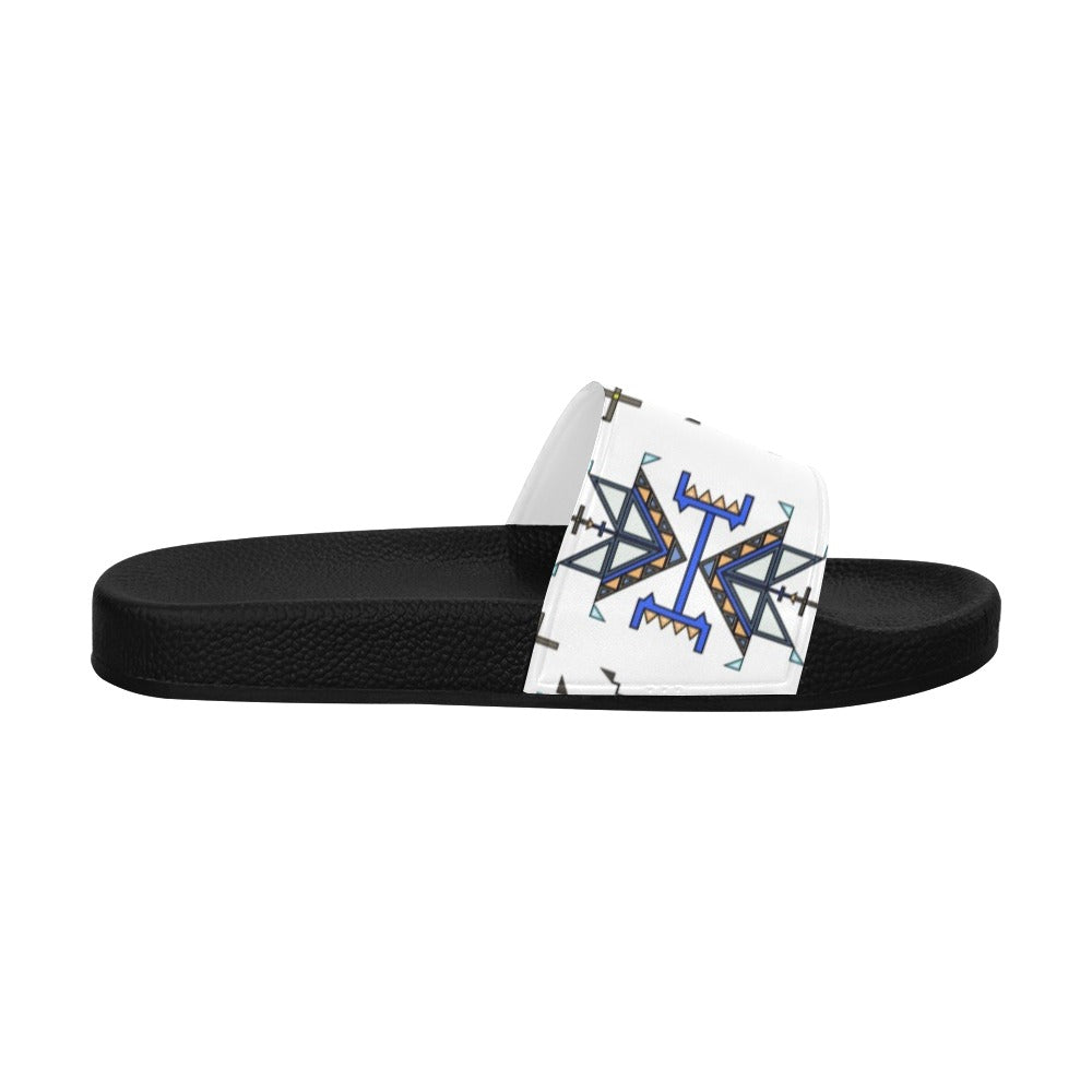 Eagle Strike White Women's Slide Sandals
