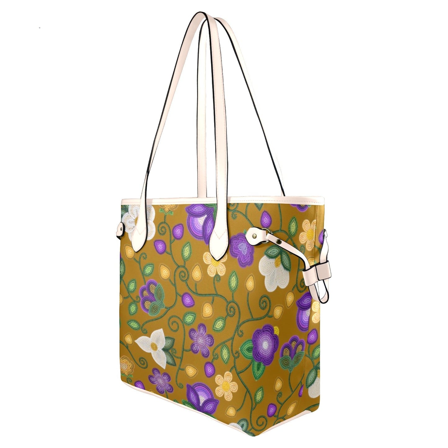 Midnight Moss Bloom Toffee Clover Canvas Tote