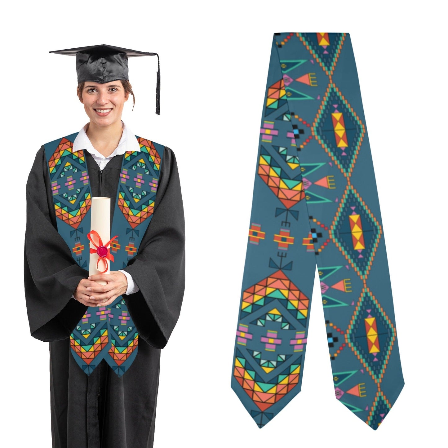 Travois Tipi Deep Lake Graduation Stole