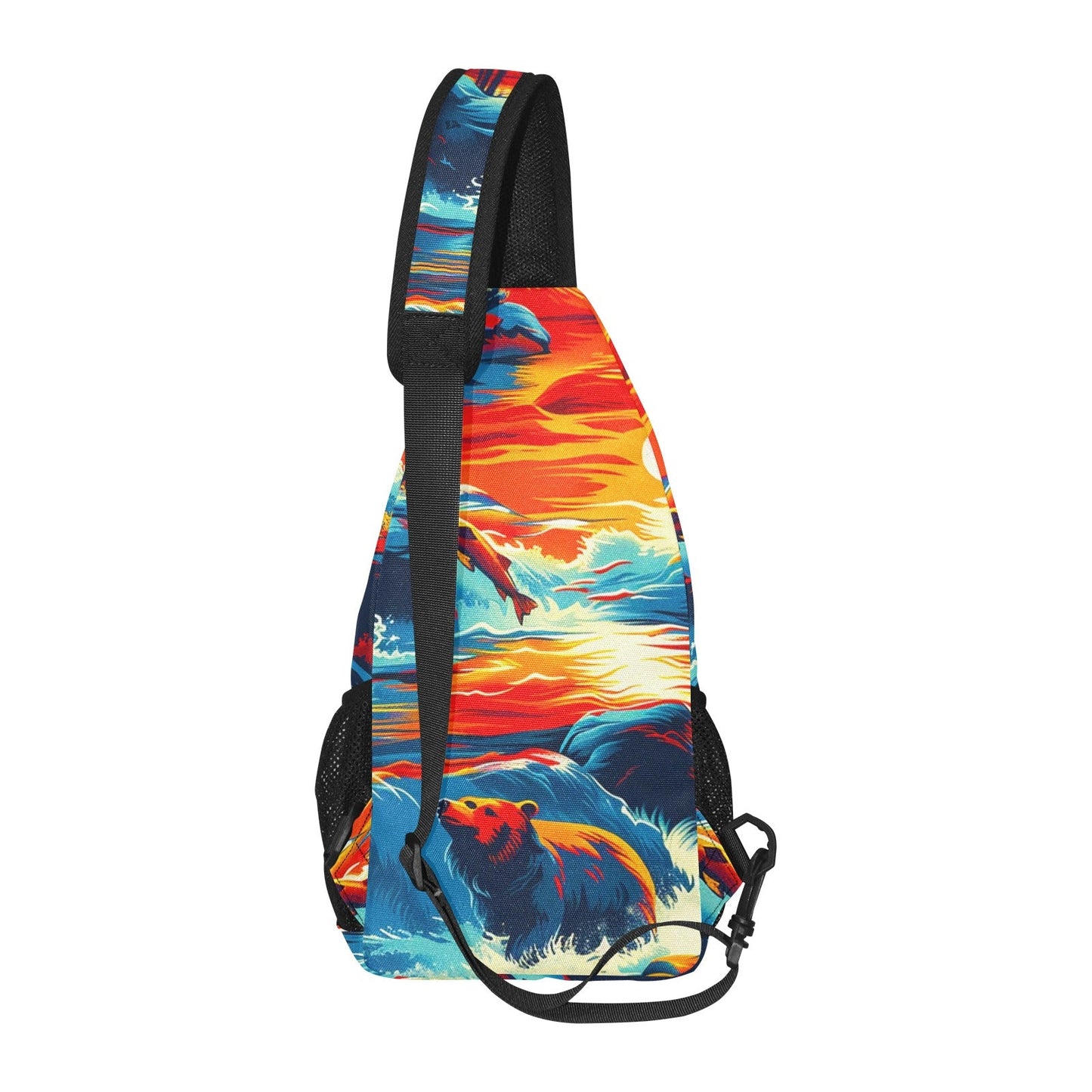 Fishing Bears 2 Chest Bag