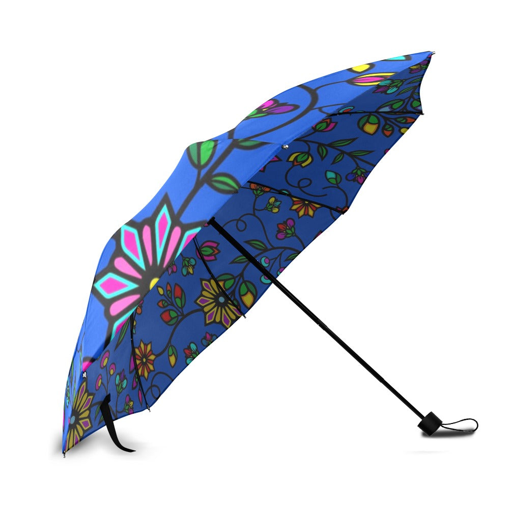 Prairie Paintbrush Blue Foldable Umbrella
