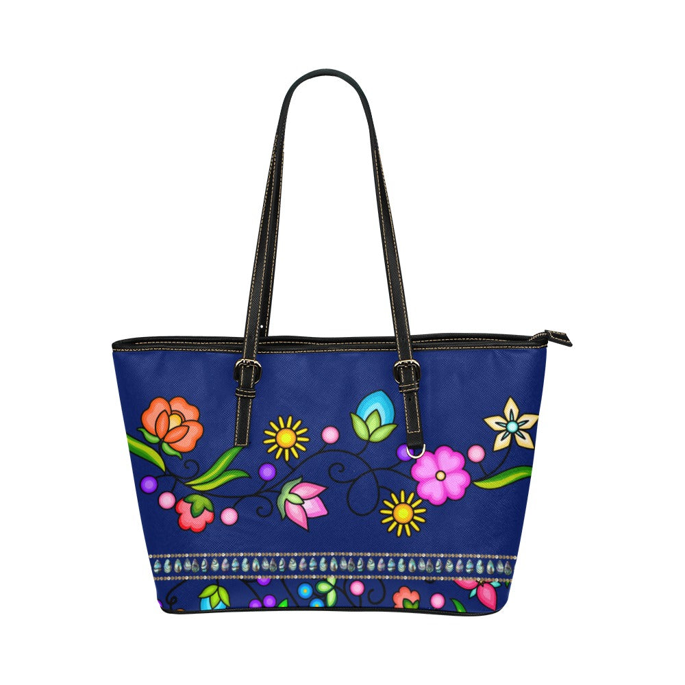Grandmother Legacy Dark Blue Leather Tote