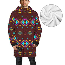 Load image into Gallery viewer, Rite of Passage Pemmican Berry Unisex Sherpa Lined Hooded Coat
