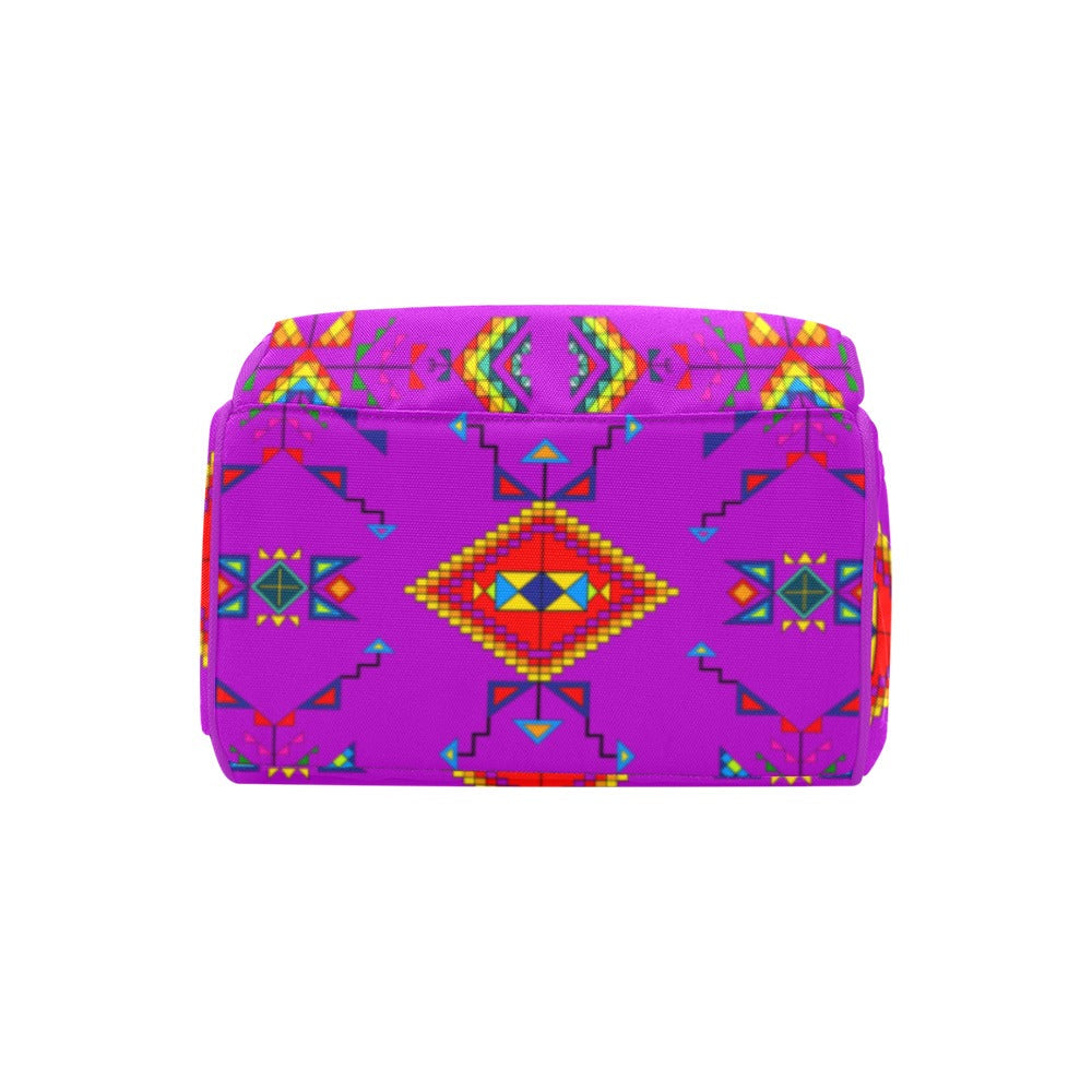 Buffalo Jump Purple Multi-Function Diaper Backpack/Diaper Bag