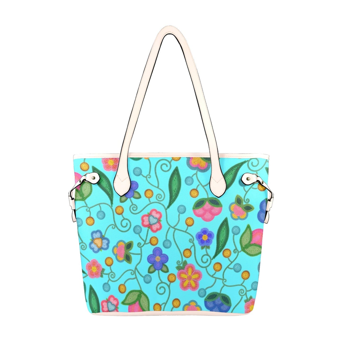 Skyberry Serenade Sky Clover Canvas Tote