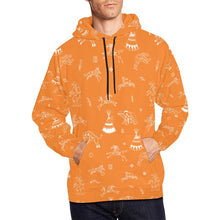 Load image into Gallery viewer, Ledger Dabbles Orange Hoodie for Men
