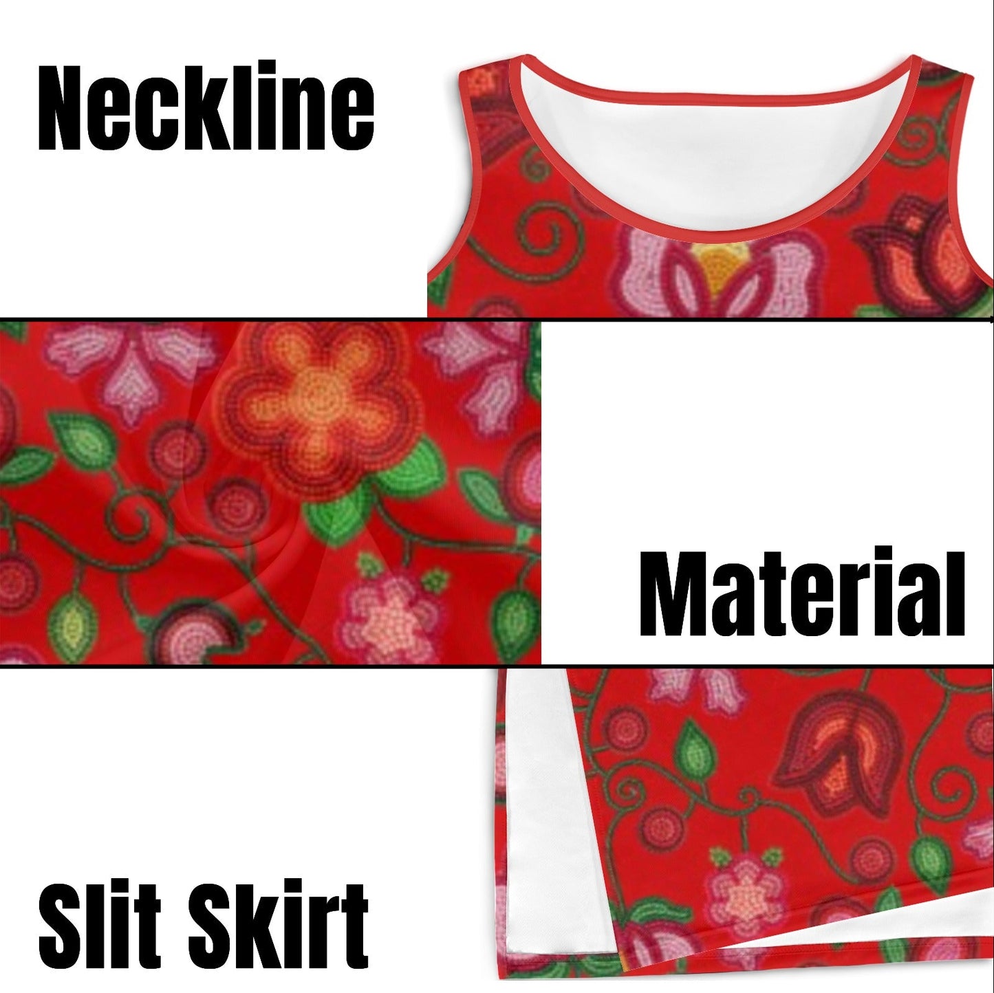 Rose Reverie Red Phaedra Dress