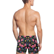 Load image into Gallery viewer, Kokum Ceremony Black Men&#39;s Swimming Trunks
