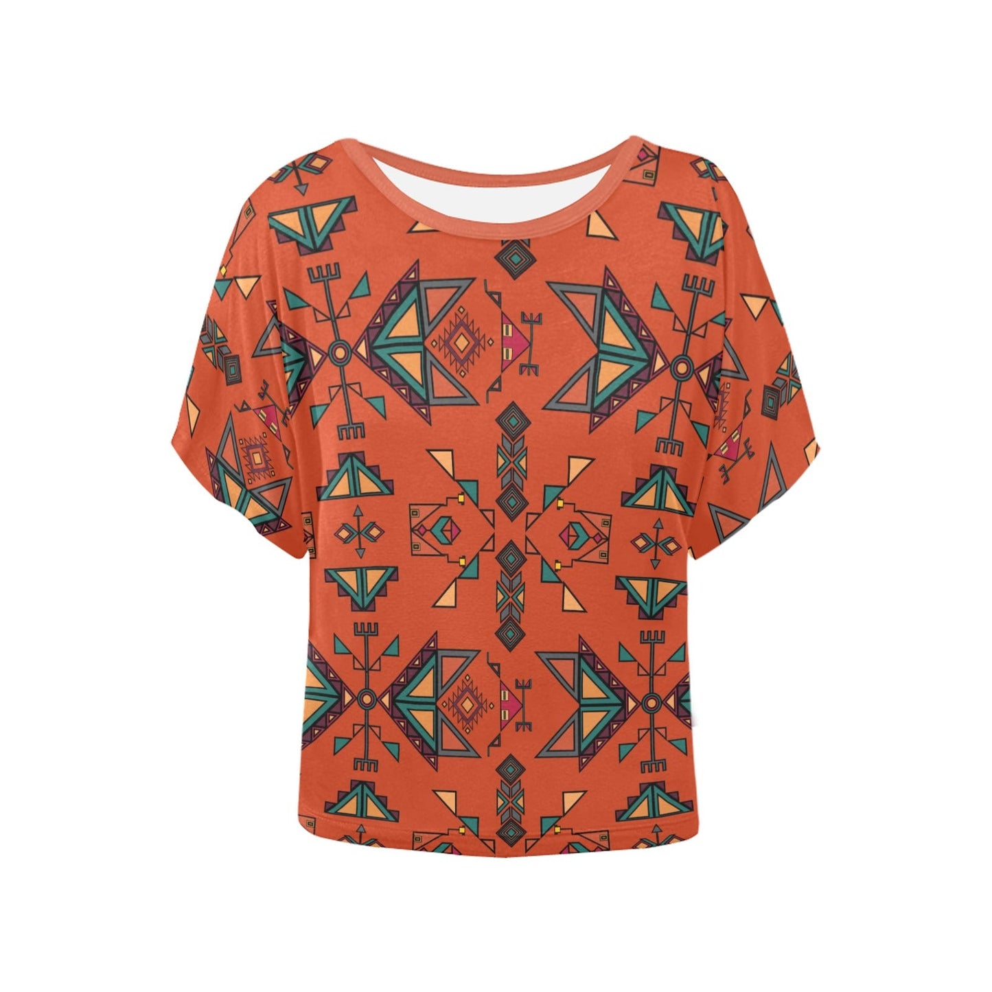 Arrow Dawn Orange Women's Batwing-Sleeved Blouse T shirt