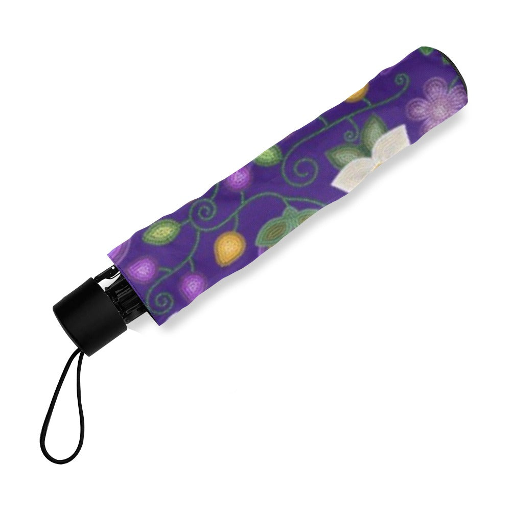 Midnight Moss Bloom Aubergine Foldable Umbrella