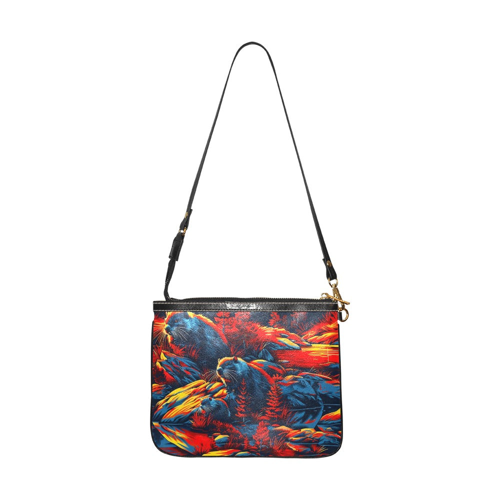 Bundle of Beavers Small Shoulder Bag