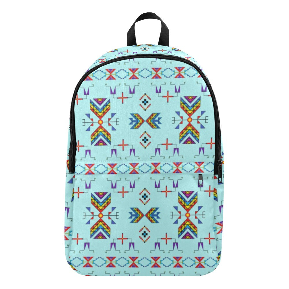 Rainy Chief Rainbow Robin Egg Fabric Backpack for Adult