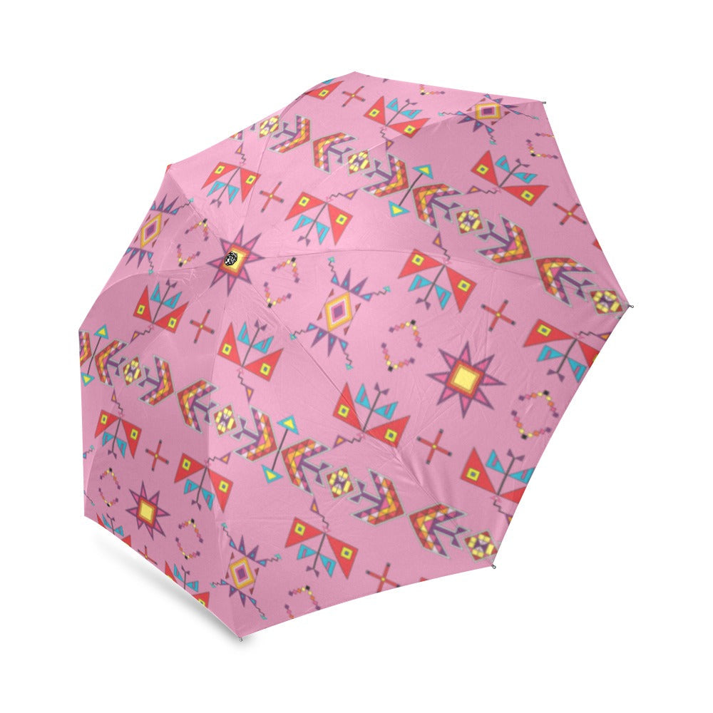Scattered Generations Pink Foldable Umbrella