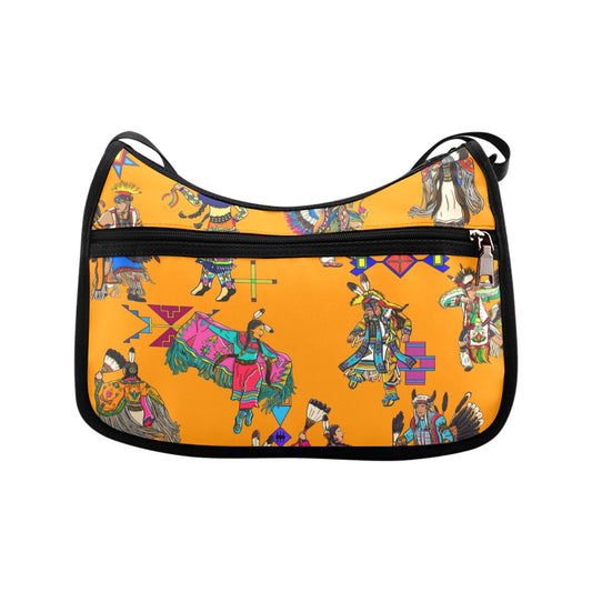 Grand Entry Dancers Orange Crossbody Bag