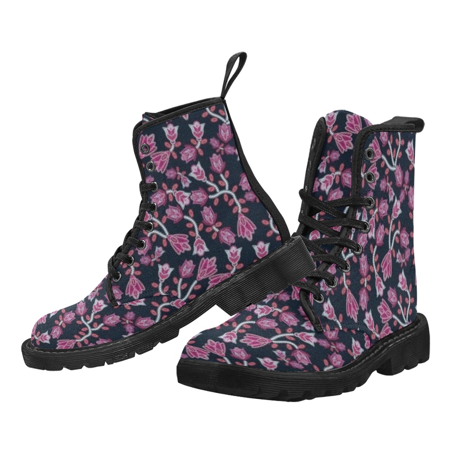 Beaded Pink Boots for Men