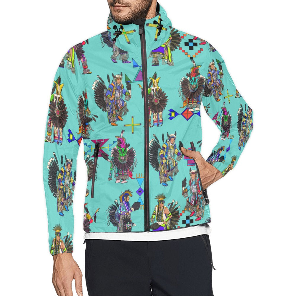 Men's Tradish Dancers Eggshell Blue Men's Windbreaker