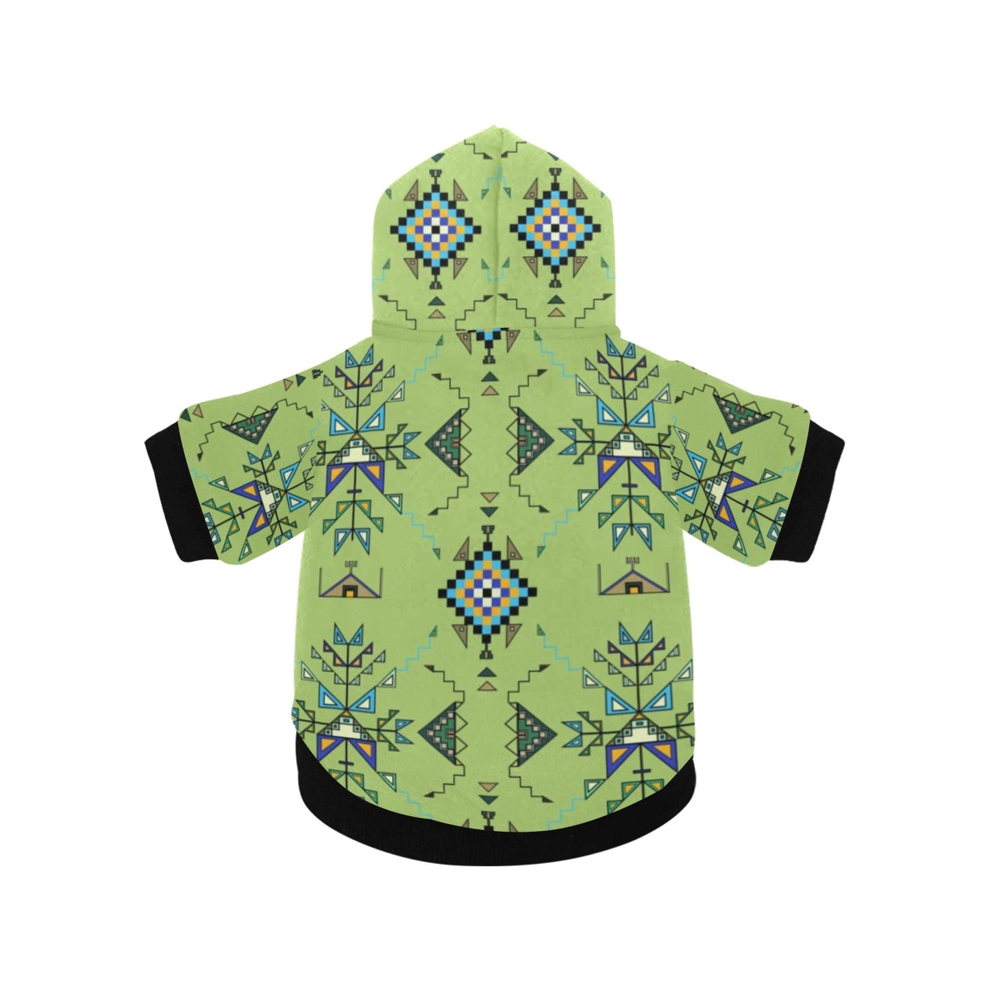 Bear Shield Green Pet Dog Hoodie
