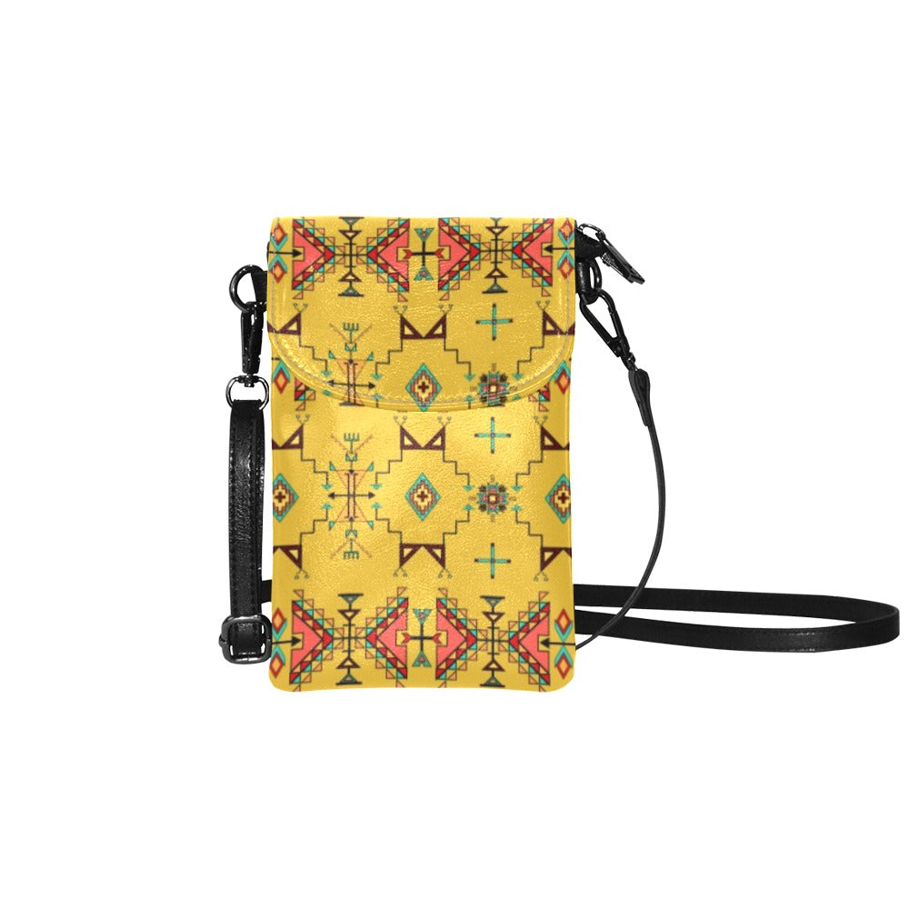 Thunder Flight Yellow Small Cell Phone Purse