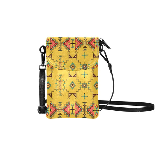 Thunder Flight Yellow Small Cell Phone Purse