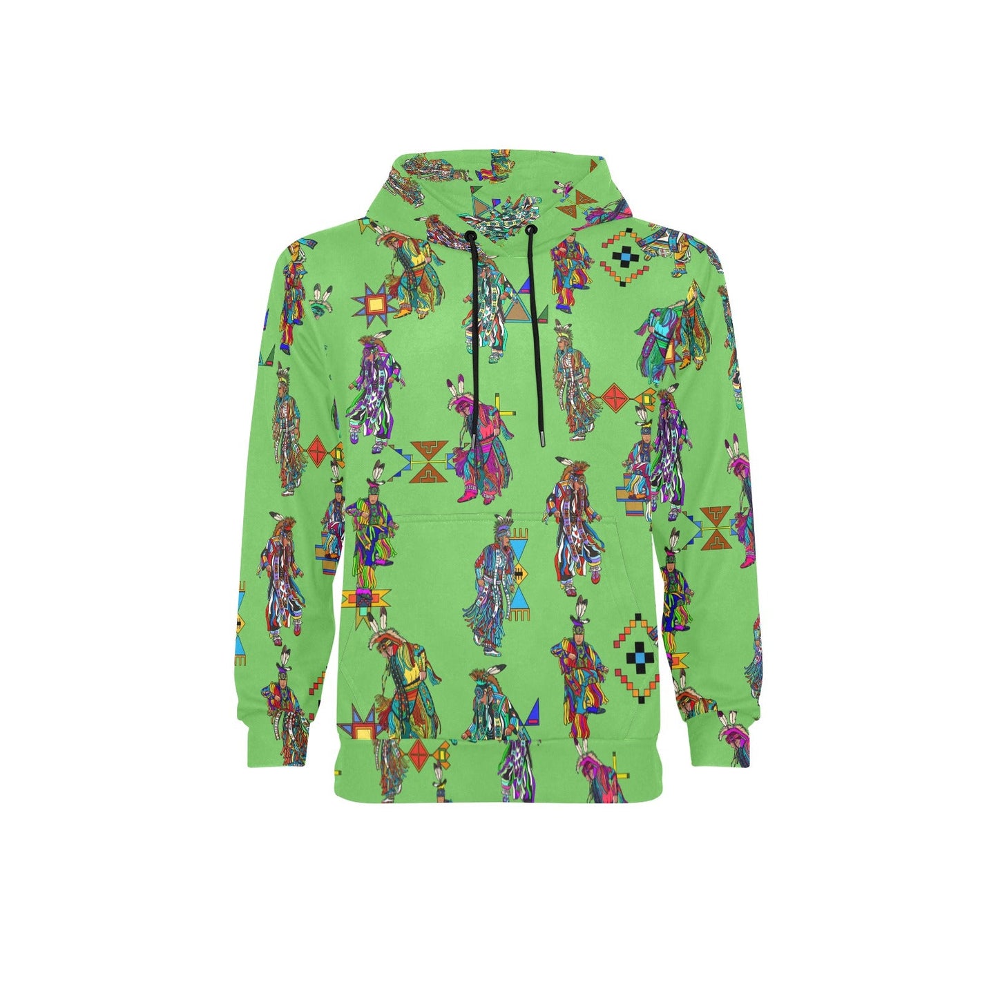 Men's Grass Dancers Grass Men's Long Sleeve Fleece Hoodie