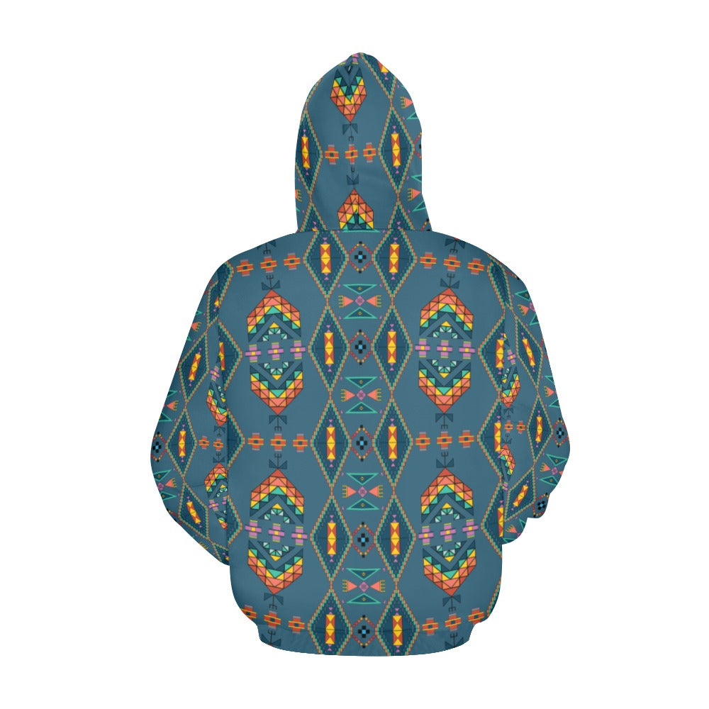 Travois Tipi Deep Lake Hoodie for Women