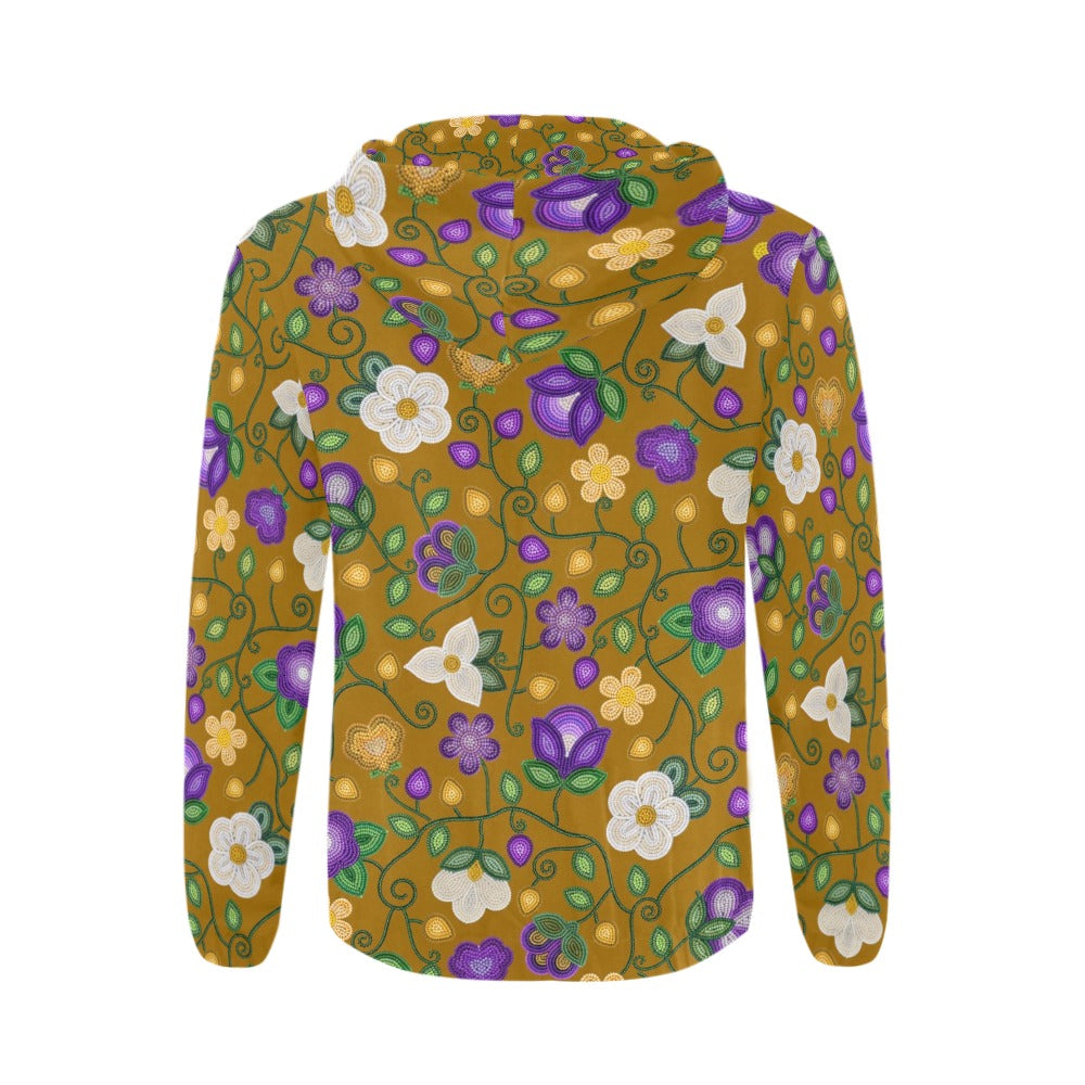 Midnight Moss Bloom Toffee Zip Hoodie