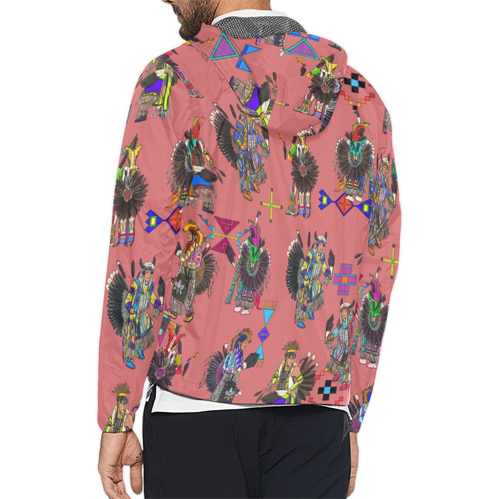 Men's Tradish Dancers Terra Cotta Men's Windbreaker