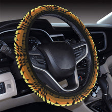 Load image into Gallery viewer, Black Rose Spring Canyon Tan Steering Wheel Cover with Elastic Edge
