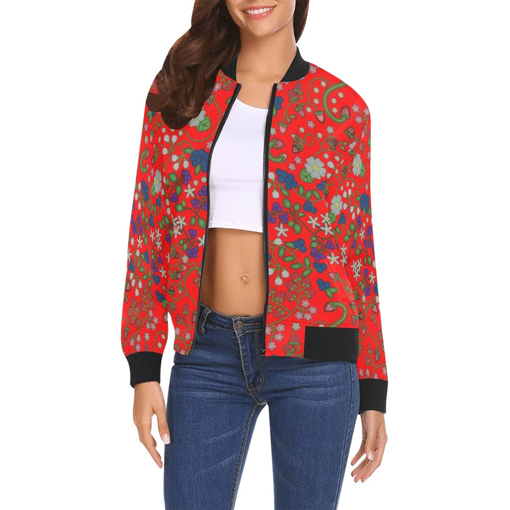 Grandmother Stories Fire Bomber Jacket for Women