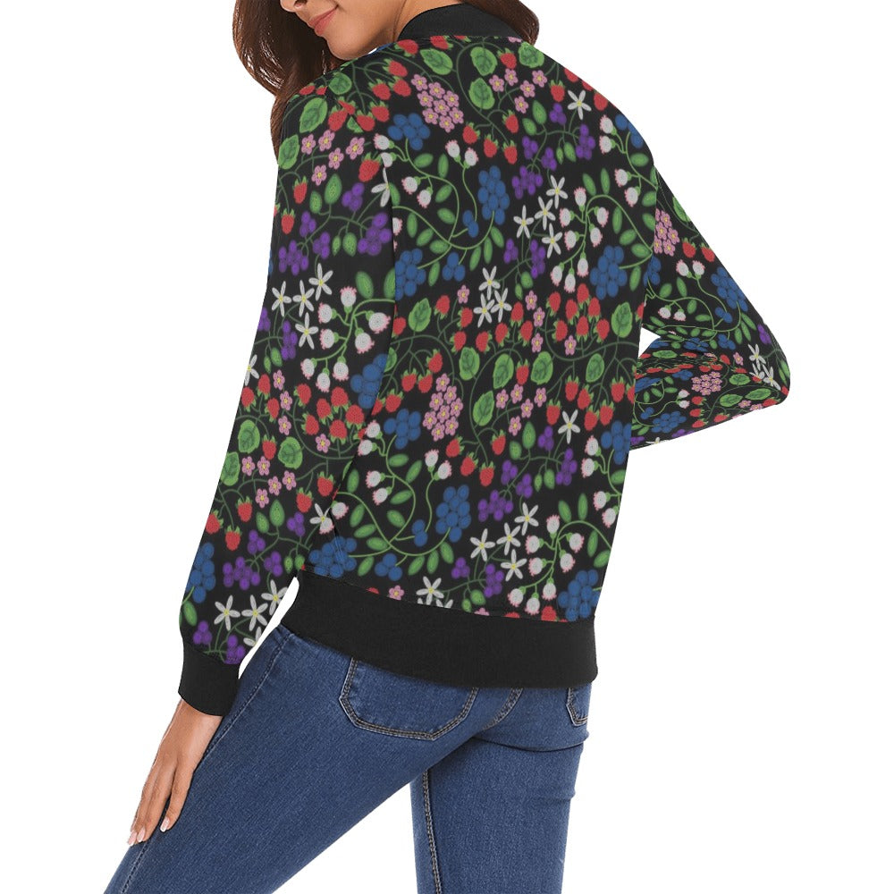 Takwakin Harvest Midnight Bomber Jacket for Women