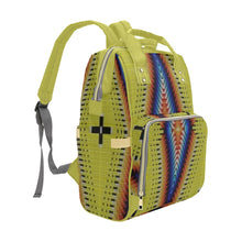 Load image into Gallery viewer, Diamond in the Bluff Yellow Multi-Function Diaper Backpack/Diaper Bag
