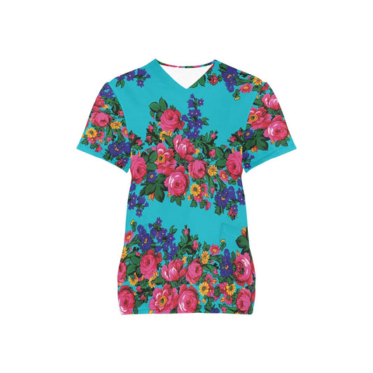 Kokum's Revenge Sky Scrub Top