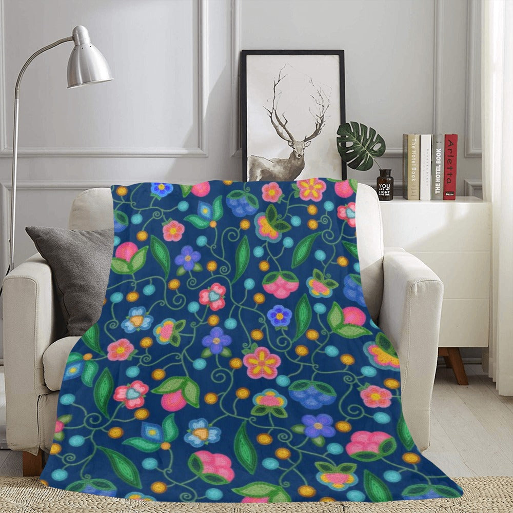 Skyberry Serenade Navy X-Large Micro Fleece Blanket