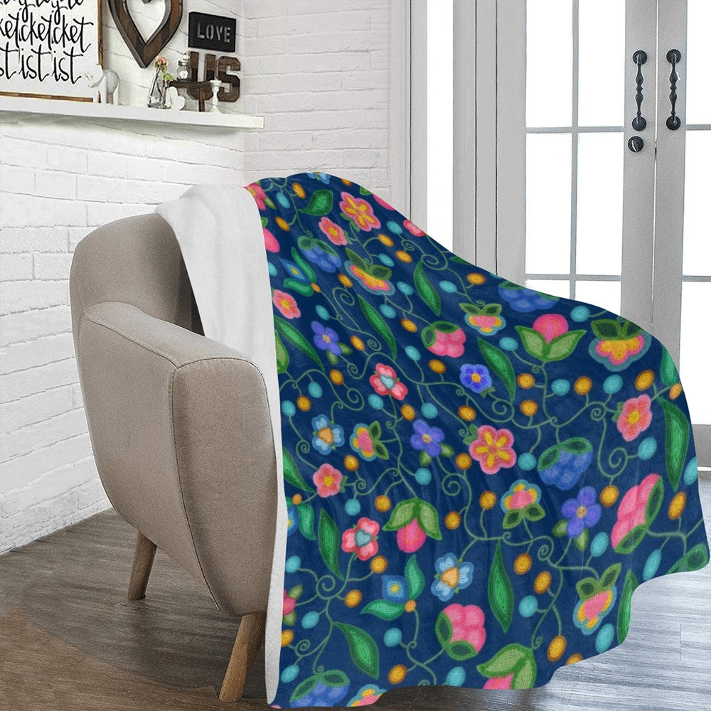 Skyberry Serenade Navy X-Large Micro Fleece Blanket