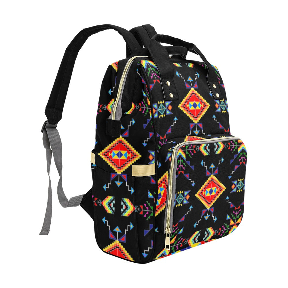 Buffalo Jump Black Multi-Function Diaper Backpack
