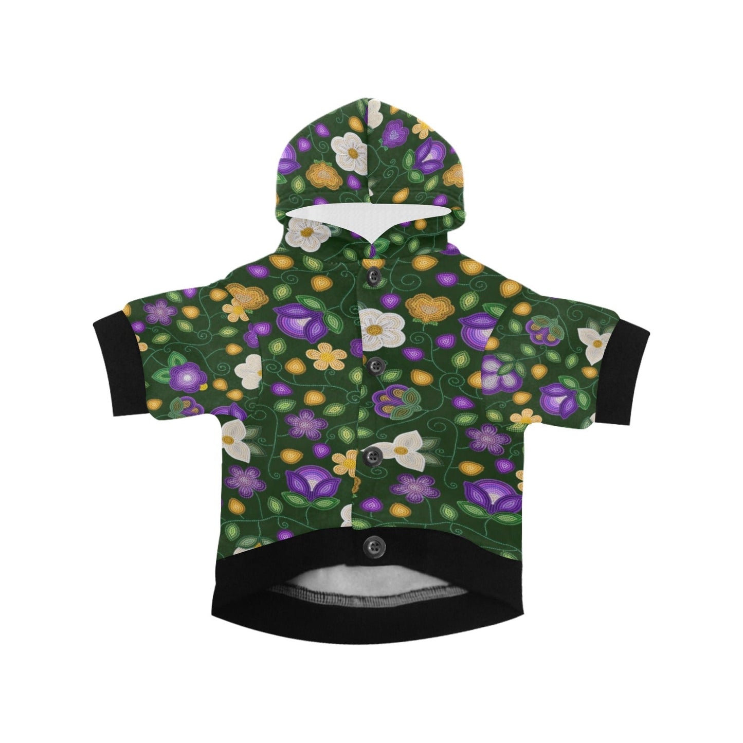 Midnight Moss Bloom Forest Pet Hoodie