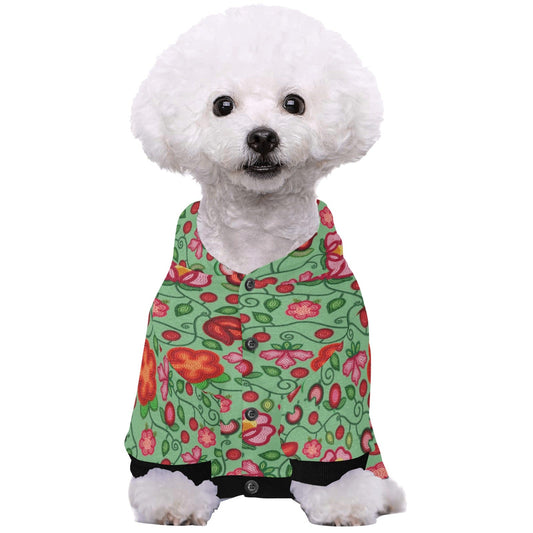 Rose Reverie Green Pet Hoodie