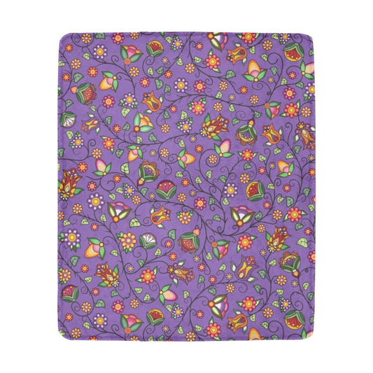 Heartbeat Petals Purple Ultra-Soft Micro Fleece Blanket 50"x60"