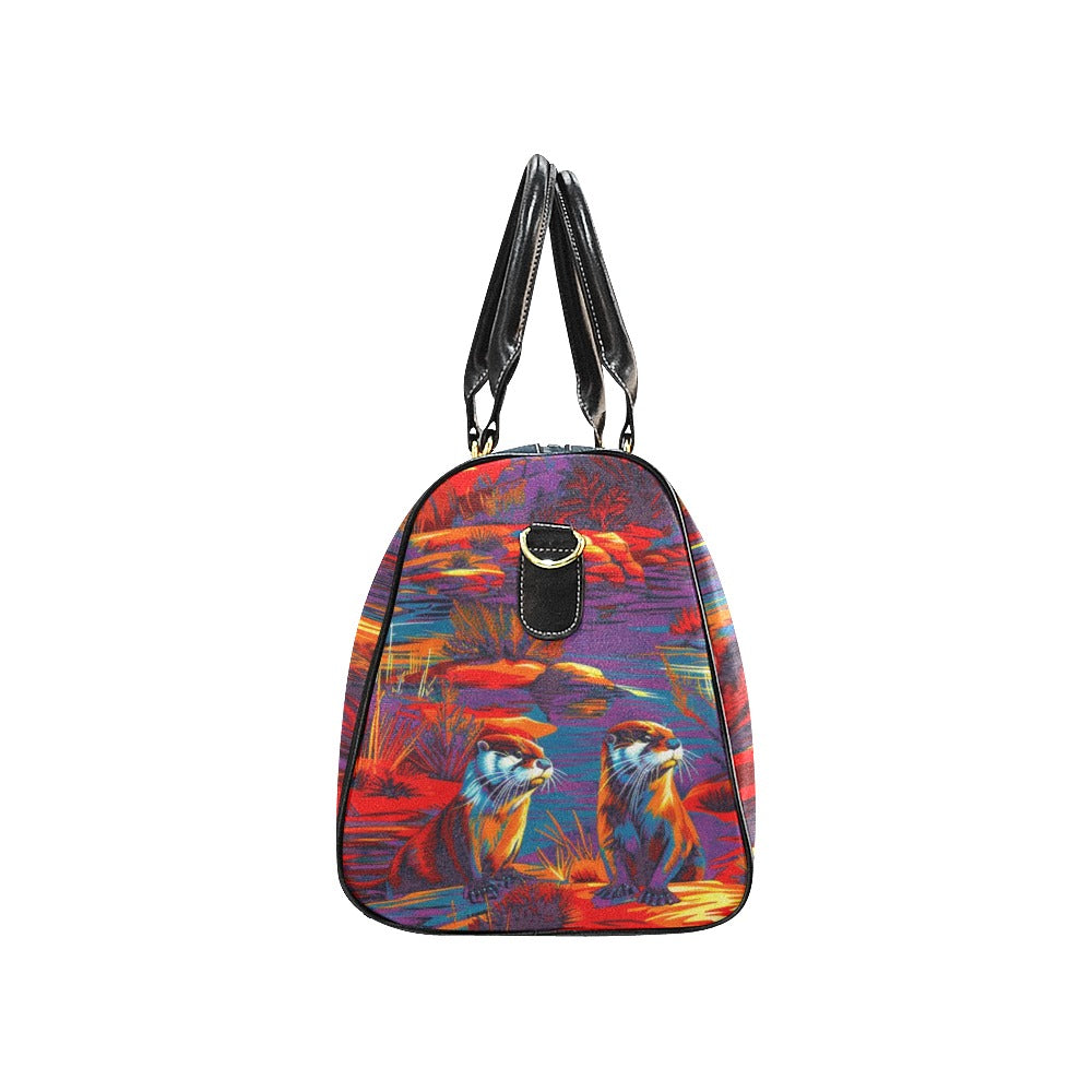 Silly Otters Small Travel Bag