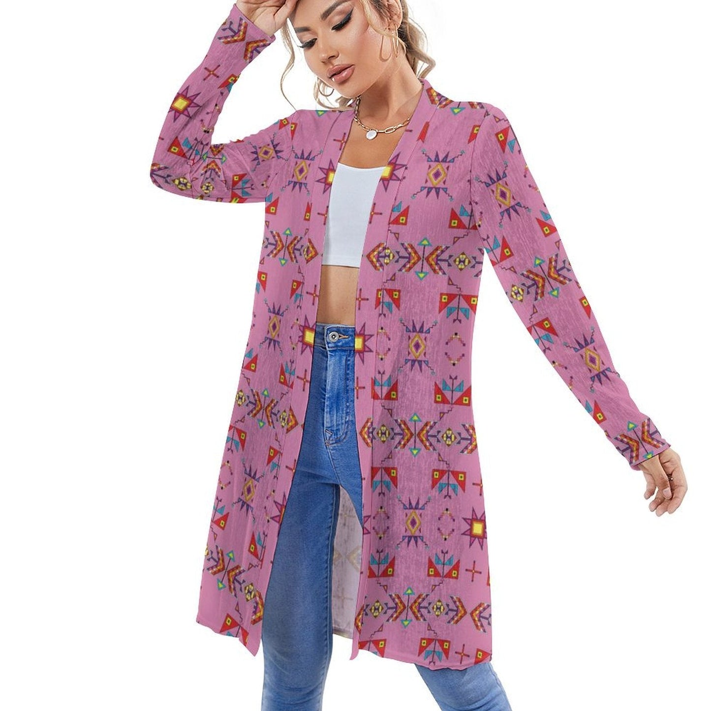 Scattered Generations Pink Cardigan