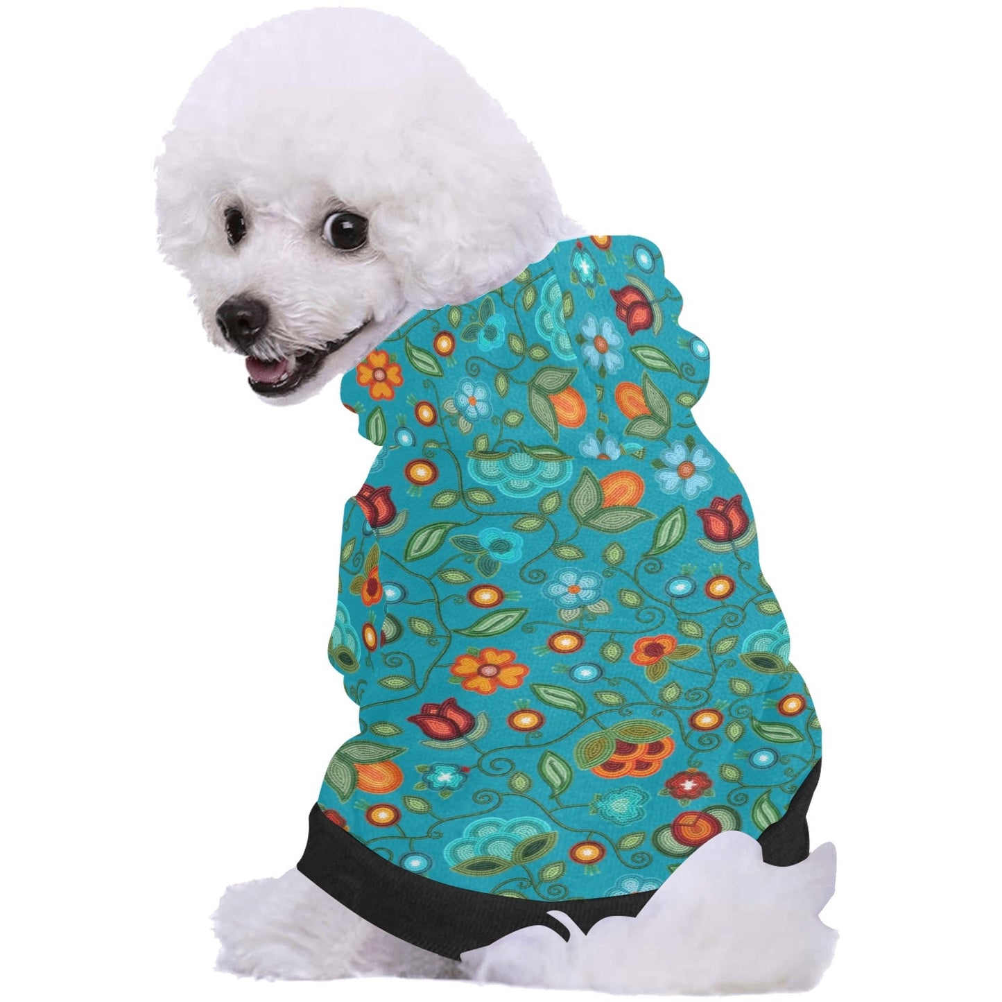 Prairie Fire Petals Ocean Pet Hoodie