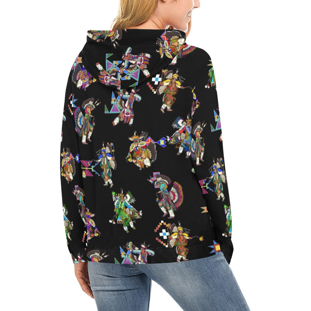 Men's Fancy Dancer Black Hoodie for Women