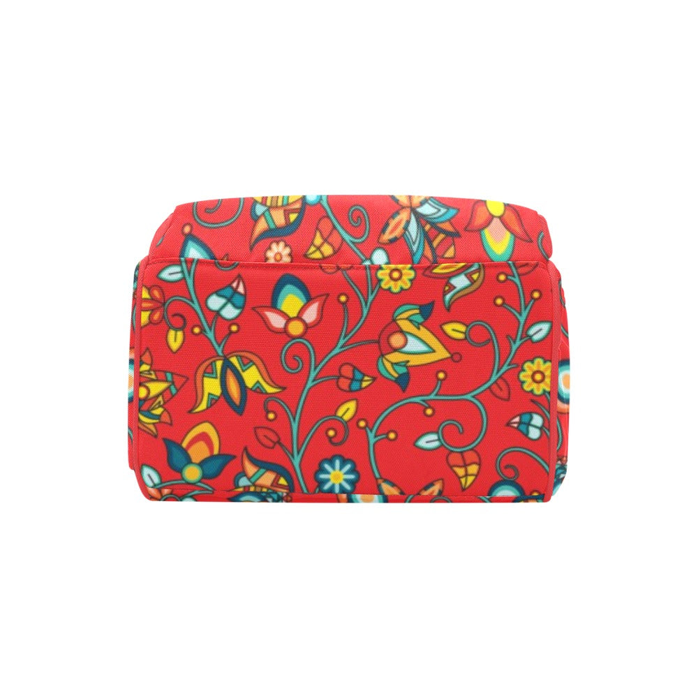Thorny Path Red Multi-Function Diaper Backpack