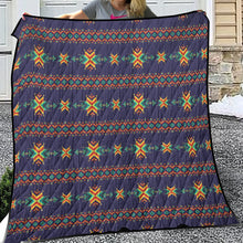 Load image into Gallery viewer, Dreams of Ancestors Indigo Lightweight Quilt
