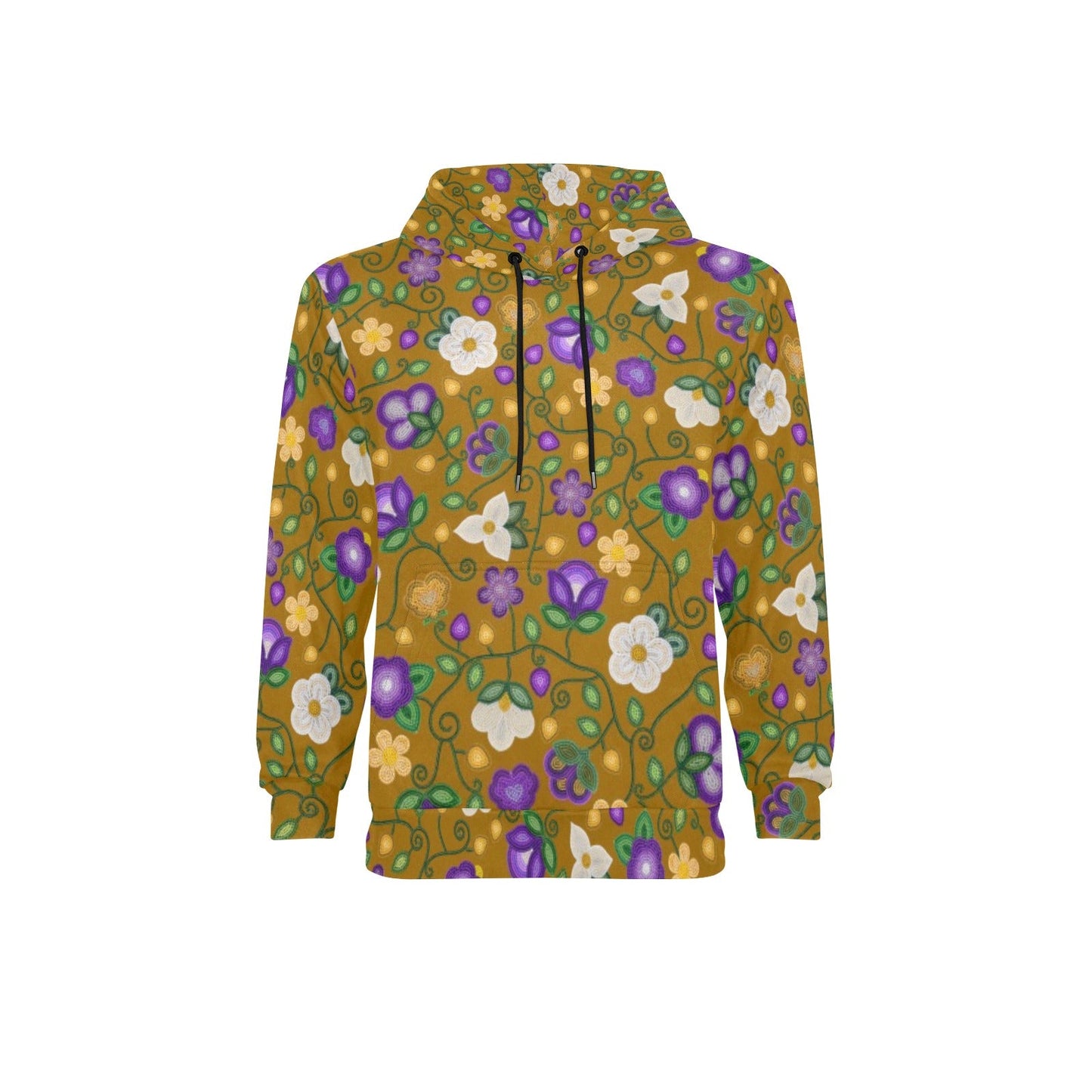 Midnight Moss Bloom Toffee Fleece Hoodie