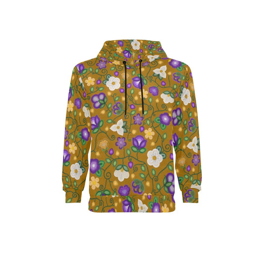 Midnight Moss Bloom Toffee Fleece Hoodie