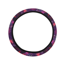 Load image into Gallery viewer, Animal Ancestors 3 Blue Pink Swirl Steering Wheel Cover with Elastic Edge
