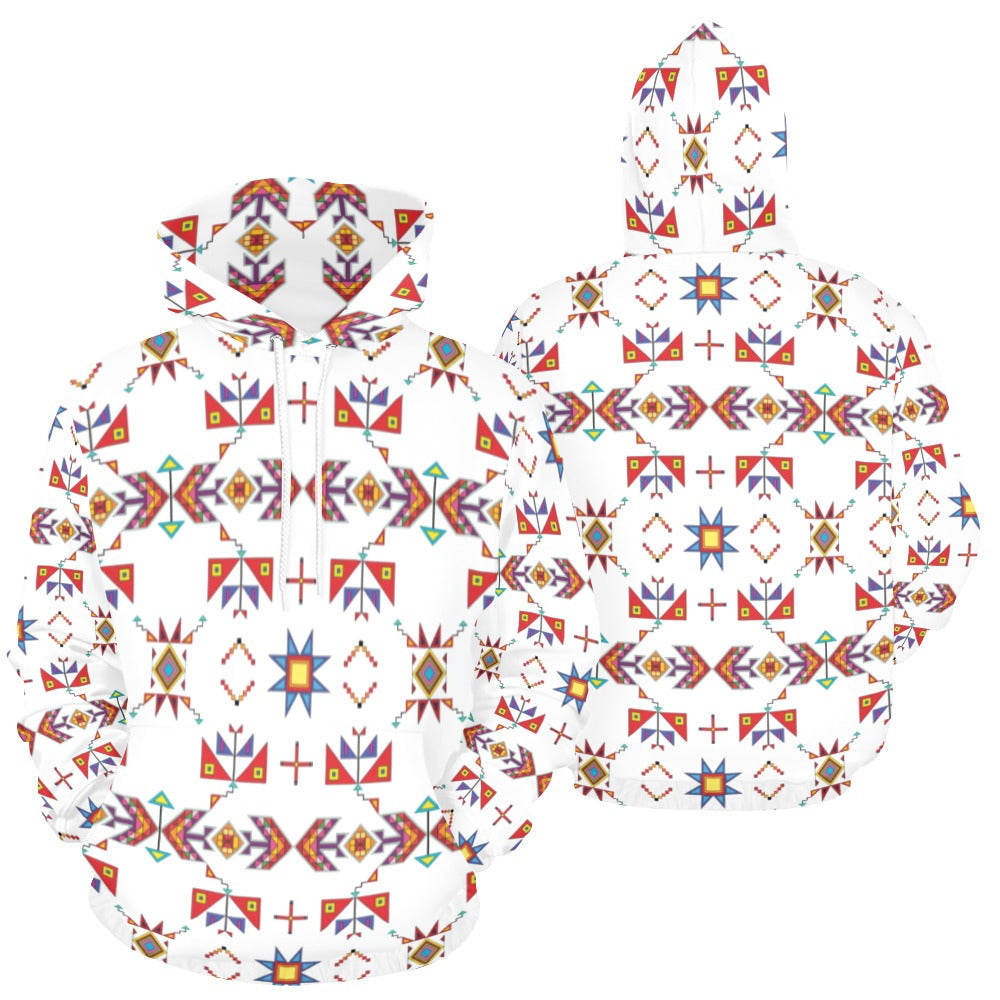 Scattered Generations White Hoodie for Women