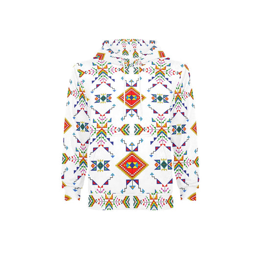 Buffalo Jump White Fleece Hoodie